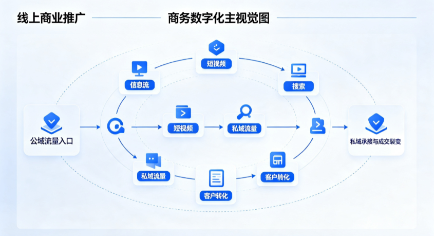 郊区线上商业推广怎么做？全域流量闭环搭建与低成本转化实战指南
